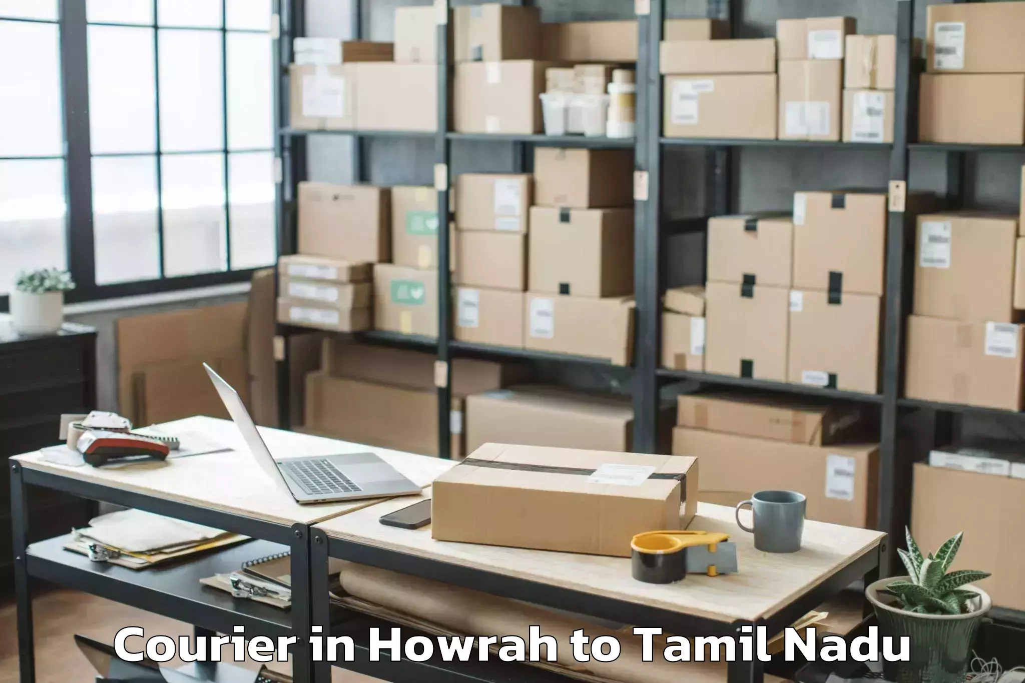 Top Howrah to Gandarvakkottai Courier Available